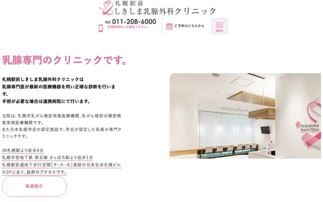 Sapporo Ekimae Shikishima Breast Surgery Clinic - Nihon Seimei Sapporo Bldg 2F, 4-chome Kita 3-jo Nishi 4, Chuo-ku, Sapporo, Hokkaido