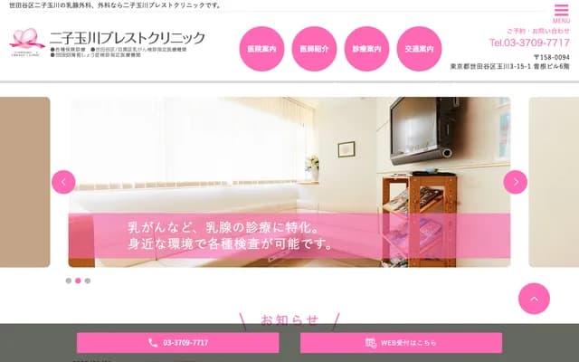 Futako-Tamagawa Breast Clinic - 3-15-1 Tamagawa, Setagaya-ku, Tokyo