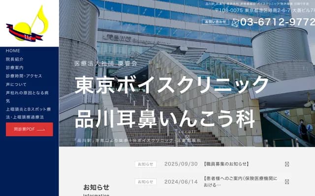 Tokyo Voice Clinic Shinagawa ENT