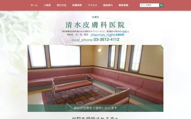 Shimizu Dermatology Clinic - 2-13-14 Higashimukojima, Sumida-ku, Tokyo