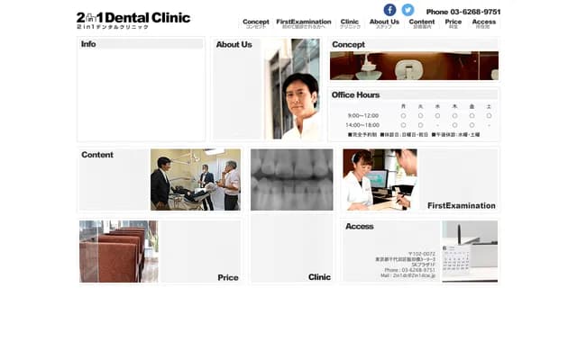 2in1 Dental Clinic - 3-9-3 Iidabashi, Chiyoda-ku, Tokyo