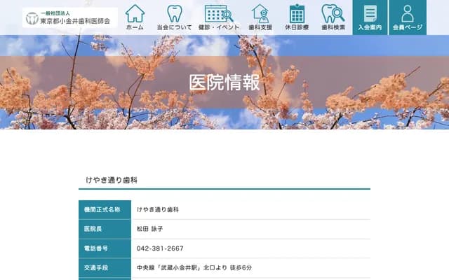 Keyaki Dori Dental - 2-20-9 Honcho, Koganei, Tokyo, High Home Musashi-Koganei 101