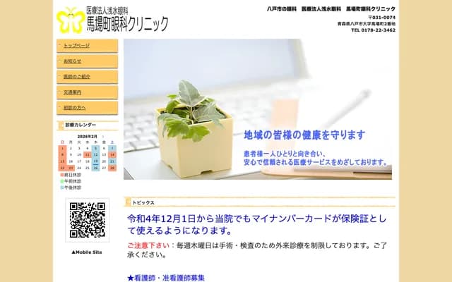 Babamachi Ophthalmology Clinic - 2 Babamachi, Hachinohe, Aomori