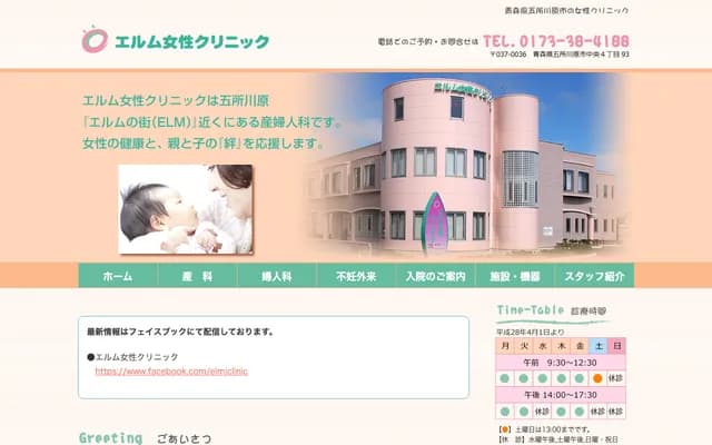 Elm Women's Clinic - 4-93 Chuo, Goshogawara, Aomori
