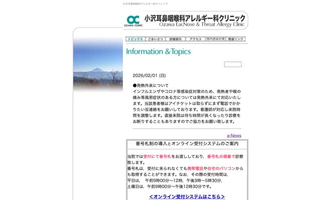 Ozawa ENT & Allergy Clinic - 1-8-13 Asahi, Kofu, Yamanashi