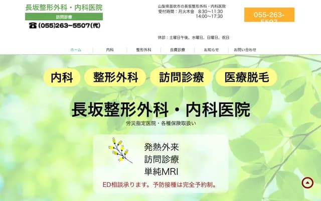 Nagasaka Orthopedics & Internal Medicine Clinic - 718 Isawa-cho Hirose, Fuefuki, Yamanashi