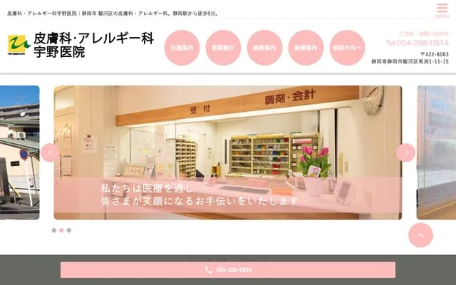 Uno Dermatology & Allergy Clinic - 1-11-15 Mabuchi, Suruga-ku, Shizuoka, Shizuoka