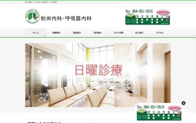 Akita Internal Medicine & Respiratory Medicine - 12-41 Kagogami, Aoi-ku, Shizuoka, Shizuoka