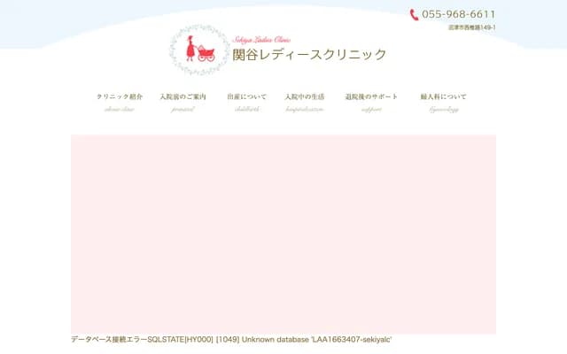 Sekiya Ladies Clinic - 149-1 Nishishiiji, Numazu, Shizuoka