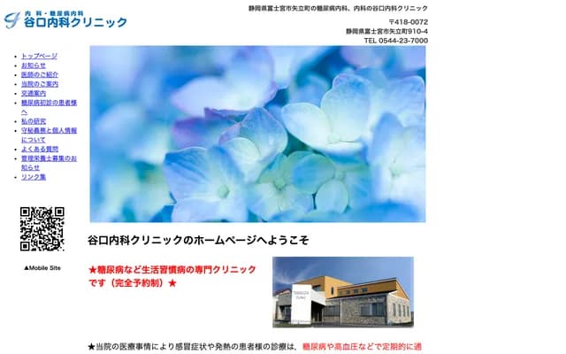 Taniguchi Internal Medicine Clinic - 910-4 Yatate-cho, Fujinomiya, Shizuoka