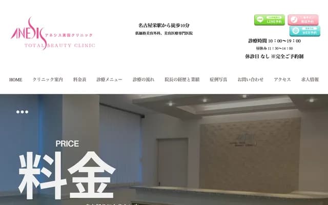Anesis Cosmetic Surgery Clinic - 3-20-17 Nishiki, Naka-ku, Nagoya, Aichi