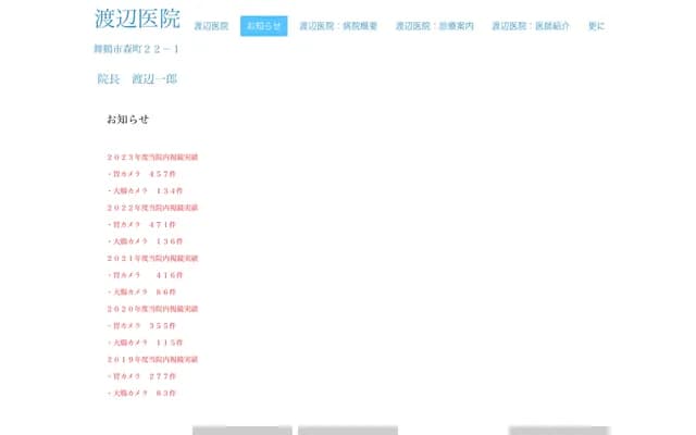 Watanabe Clinic - 22-1 Morimachi, Maizuru, Kyoto