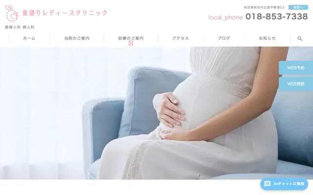 Higashidori Ladies Clinic - 53 Nozoe, Hiromo, Akita, Akita