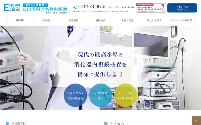Egawa Internal Medicine & Gastroenterology Clinic - 1F Sugigenakamachi Bldg, 11-2 Sugigacho, Nara, Nara