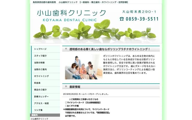 Koyama Dental Clinic - 290-1 Suenaga, Daisen-cho, Saihaku-gun, Tottori