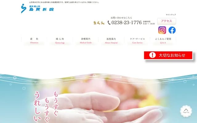 Shimanuki OB/GYN Clinic - 2-5-12 Chuo, Yonezawa, Yamagata