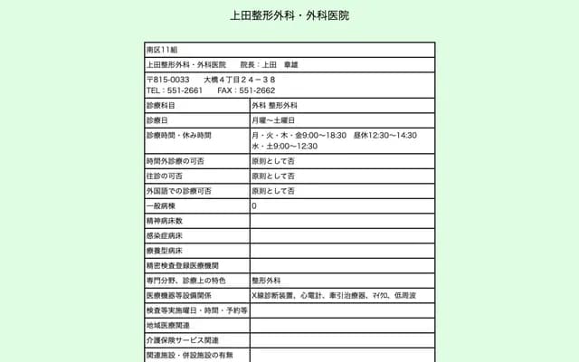 Ueda Orthopedics & Surgery Clinic - 4-24-38 Ohashi, Minami-ku, Fukuoka, Fukuoka