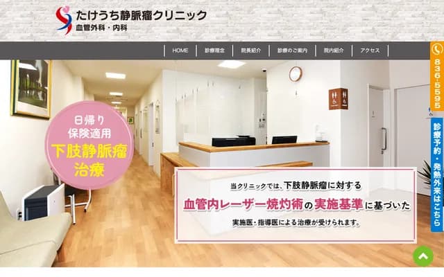 Takeuchi Varicose Vein Clinic - Vascular Surgery & Internal Medicine - 3-40-36 Imajuku, Nishi-ku, Fukuoka, Fukuoka
