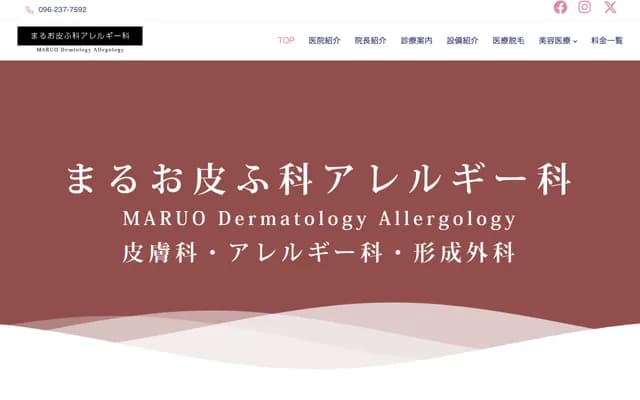 Maruo Dermatology & Allergy Clinic - 3-1 Sakaemachi, Higashi-ku, Kumamoto, Kumamoto