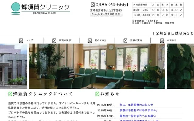 Hachisuka Clinic - 2-83 Maruyama, Miyazaki, Miyazaki