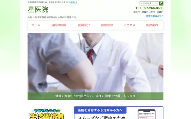 Hoshi Clinic - 204-1 Nishizen-machi, Maebashi, Gunma