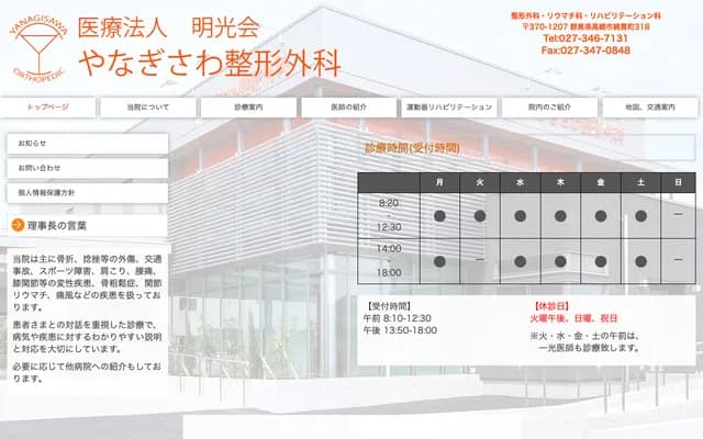 Yanagisawa Orthopedics - 318 Watanukicho, Takasaki, Gunma